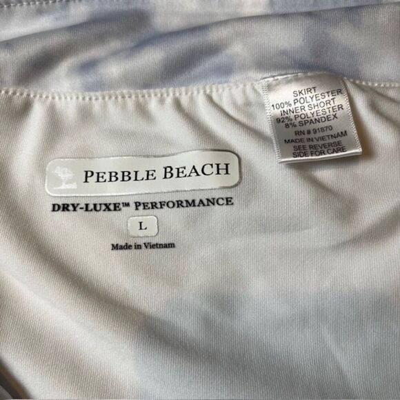Pebble Beach Women's Skort Dry-Luxe Performance Blue White Clouds Large - Picture 6 of 7